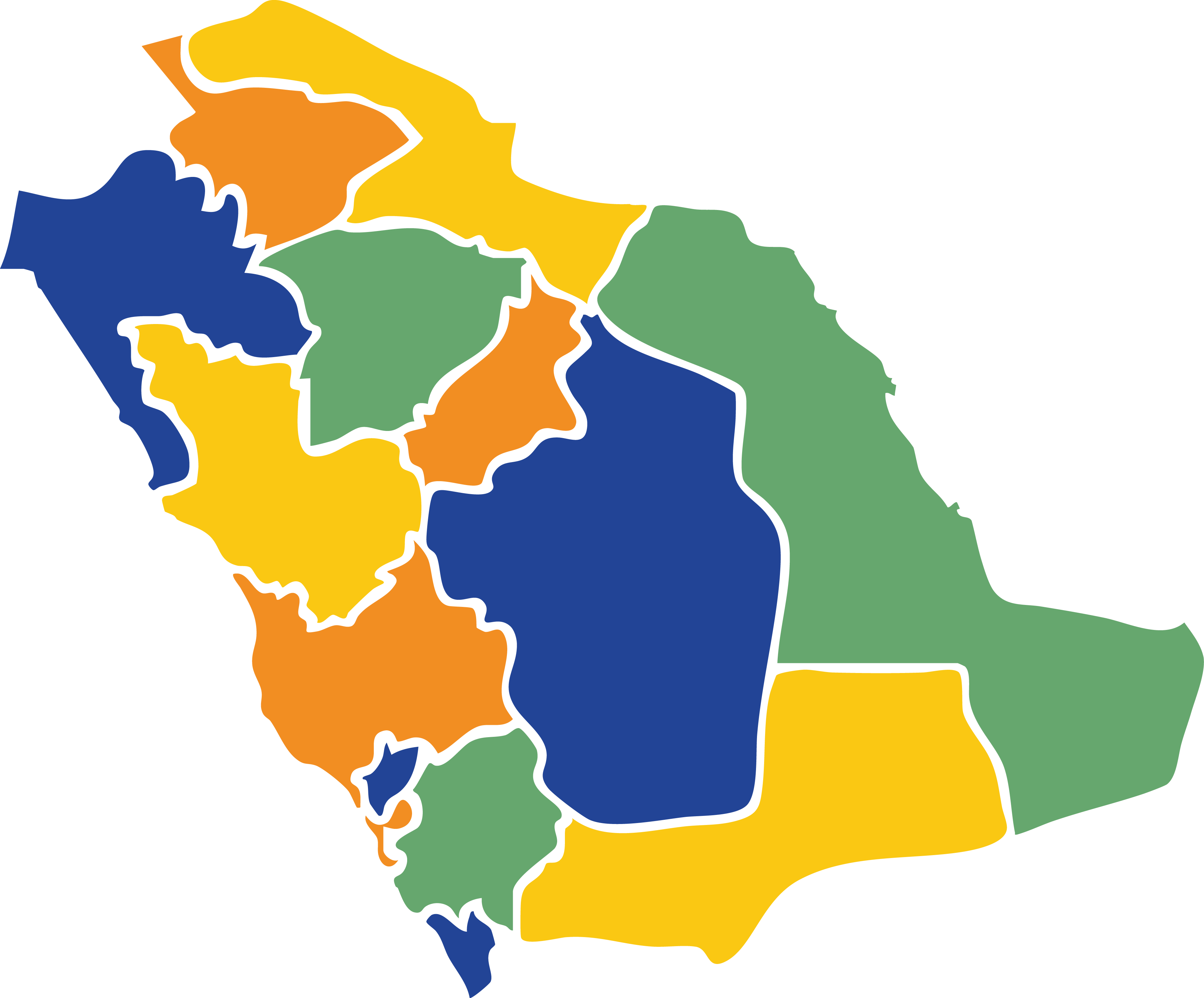 Saudi Arabia Map With States And Modern Round Vector 23601746 (1)